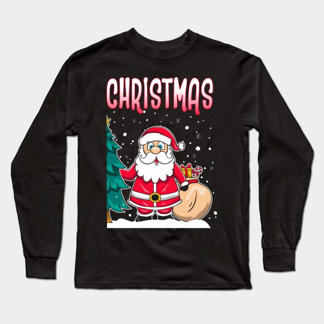 Merry Christmas Couple Matching Sweaters Long Sleeve T-Shirt by KsuAnn